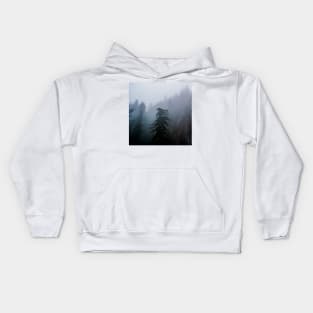 Pine Trees In A Forest Kids Hoodie